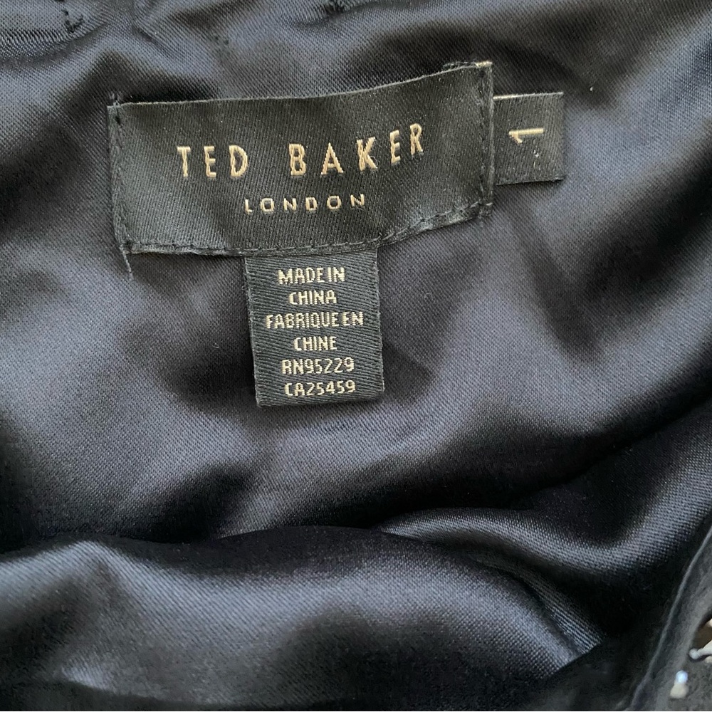 New Ted Baker Embellished Pleated Tiered Dress - Picture 14 of 15